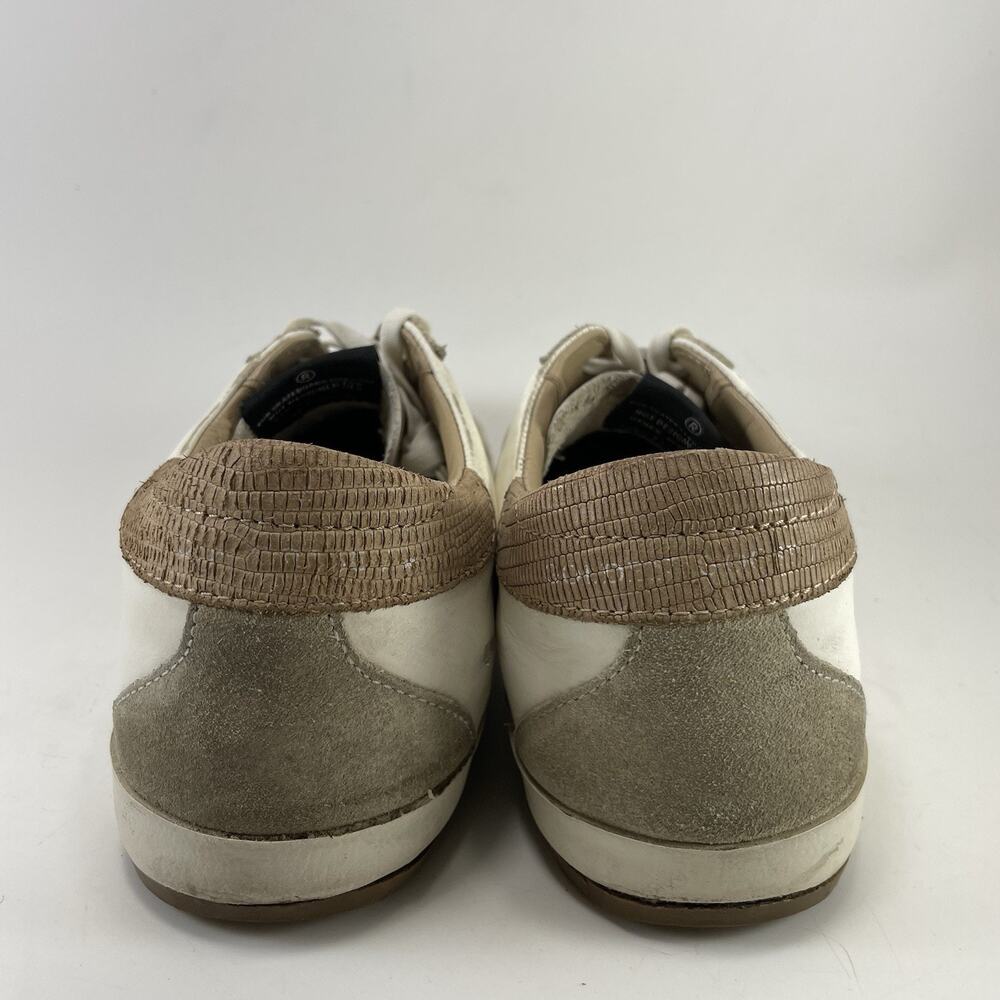 Golden Goose Super-Star White Leather Sneakers Grey Suede Star Taupe 39/9 - Picture 4 of 14